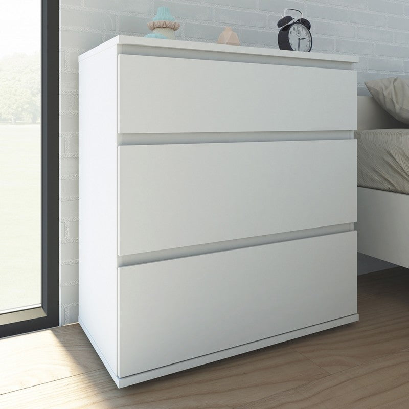 Nova White 3 Drawer Chest