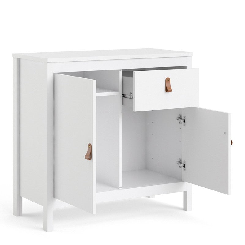 Barcelona White  Sideboard 2 doors + 1 Drawer 