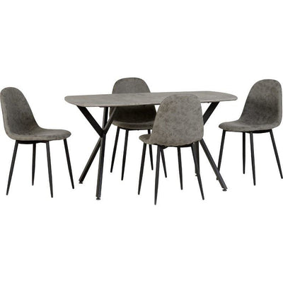 Athens Concrete Effect Dining Set