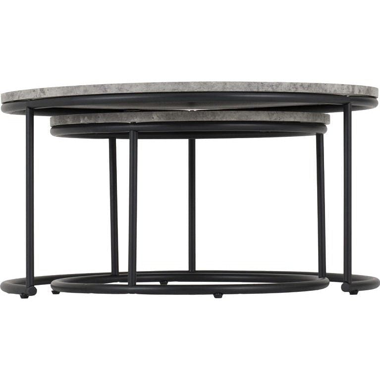 Athens Concrete Effect Round Table Set