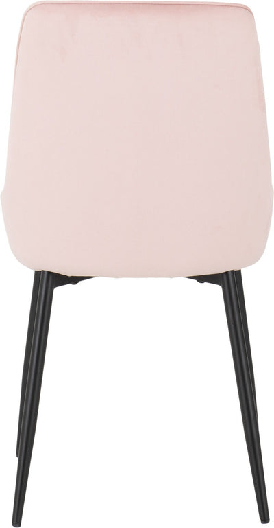 Athens Round Dining Set with 4 Pink Avery Chairs