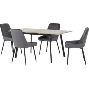 Avery Grey Extending Dining Table Set