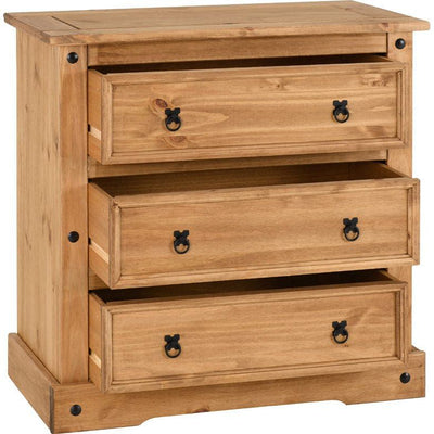 Corona 3 Drawer Chest Pine