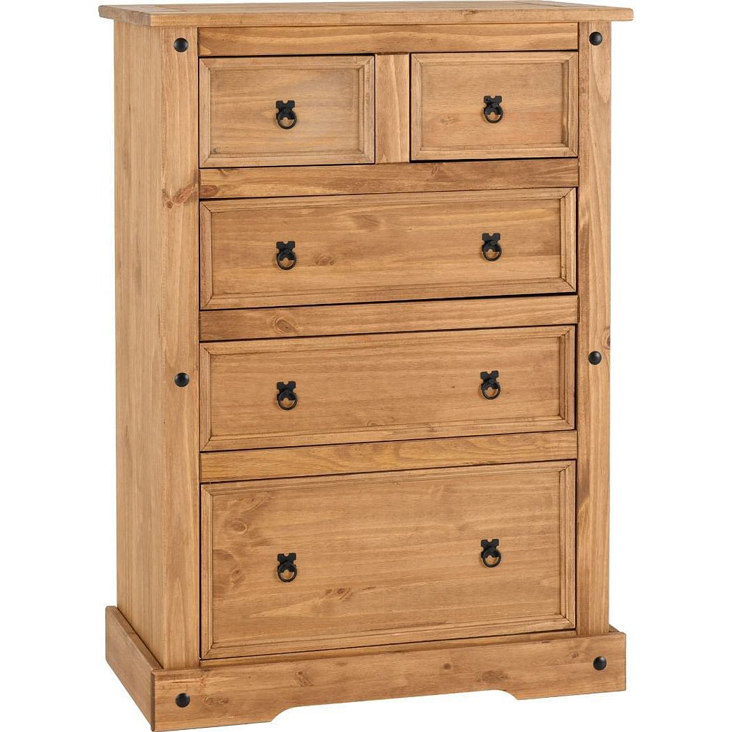 Corona Pine 3+2 Drawer Chest