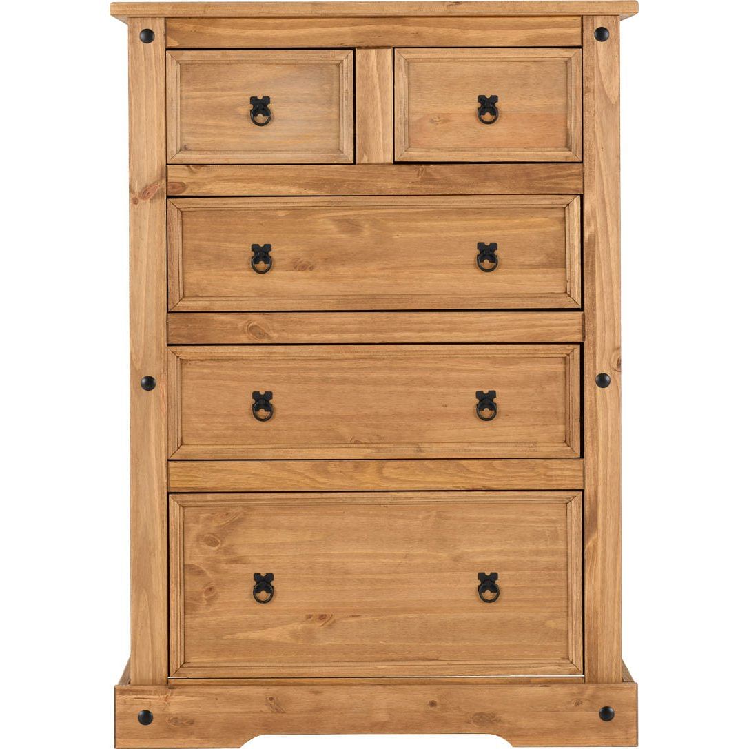 Corona Pine 3+2 Drawer Chest