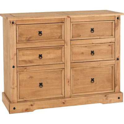 Corona Pine 6 Drawer Chest