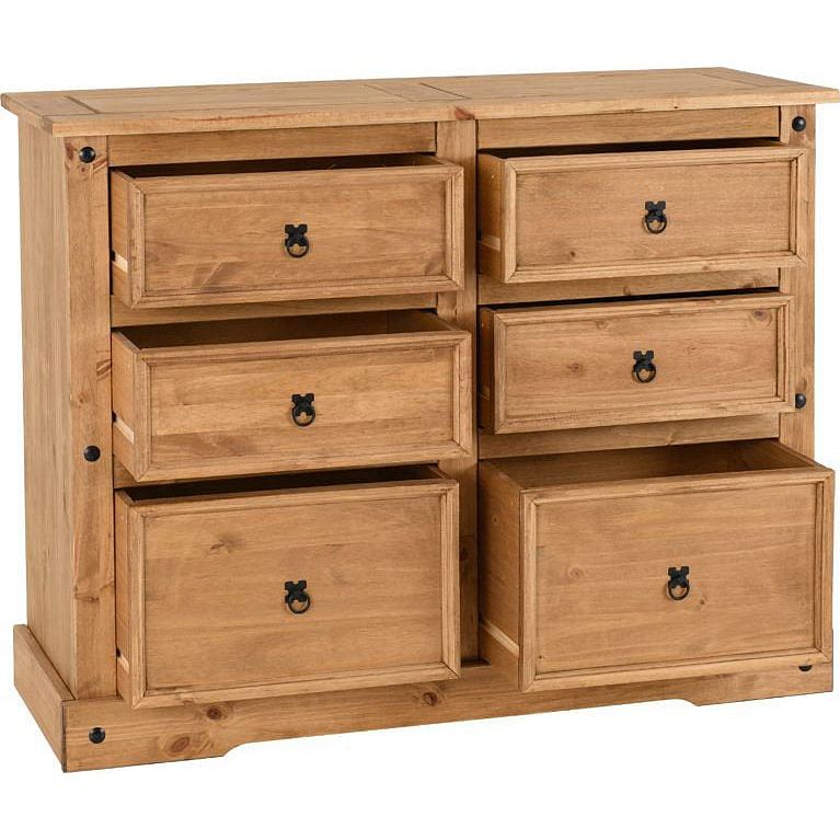 Corona Pine 6 Drawer Chest