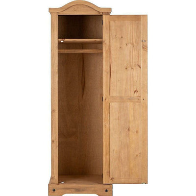 Corona Pine 1 Door Wardrobe