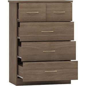 Nevada Rustic Oak 5 Drawer Chest