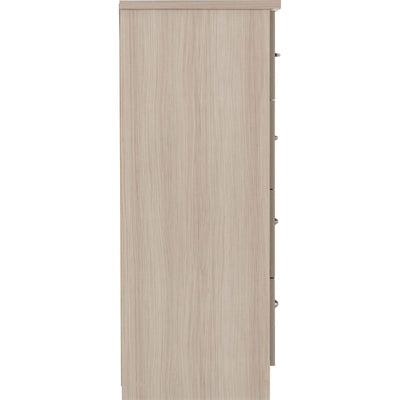 Nevada 5 Drawer Oyster Low Wardrobe