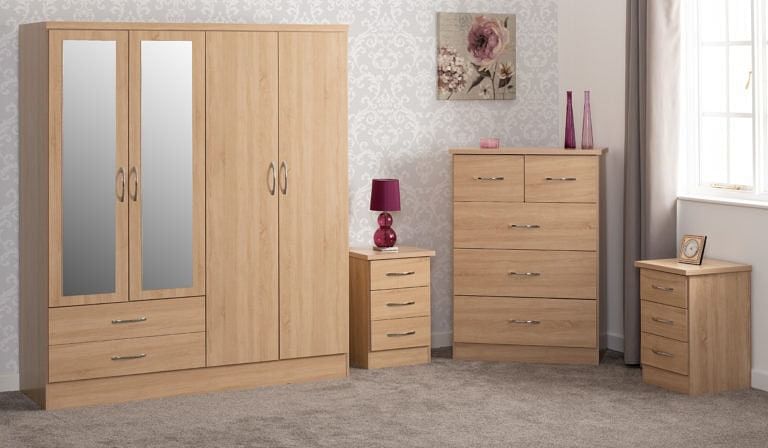 Oak 4 Piece Bedroom Set