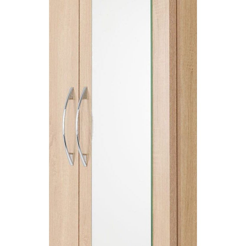 Nevada Sonoma 2 Door Mirrored Wardrobe