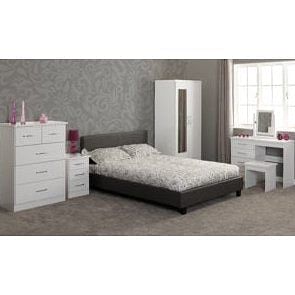 3 Drawer White Gloss Bedside