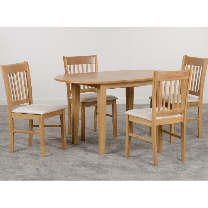 Oxford Natural Oak Extending Dining Set