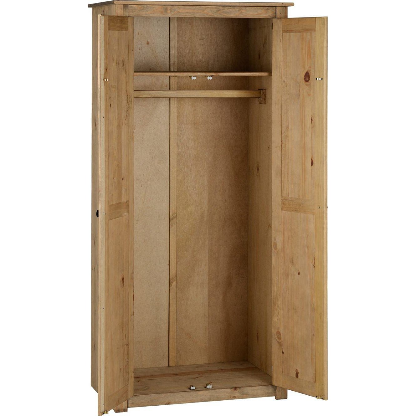 Panama 2 Door Pine Wardrobe