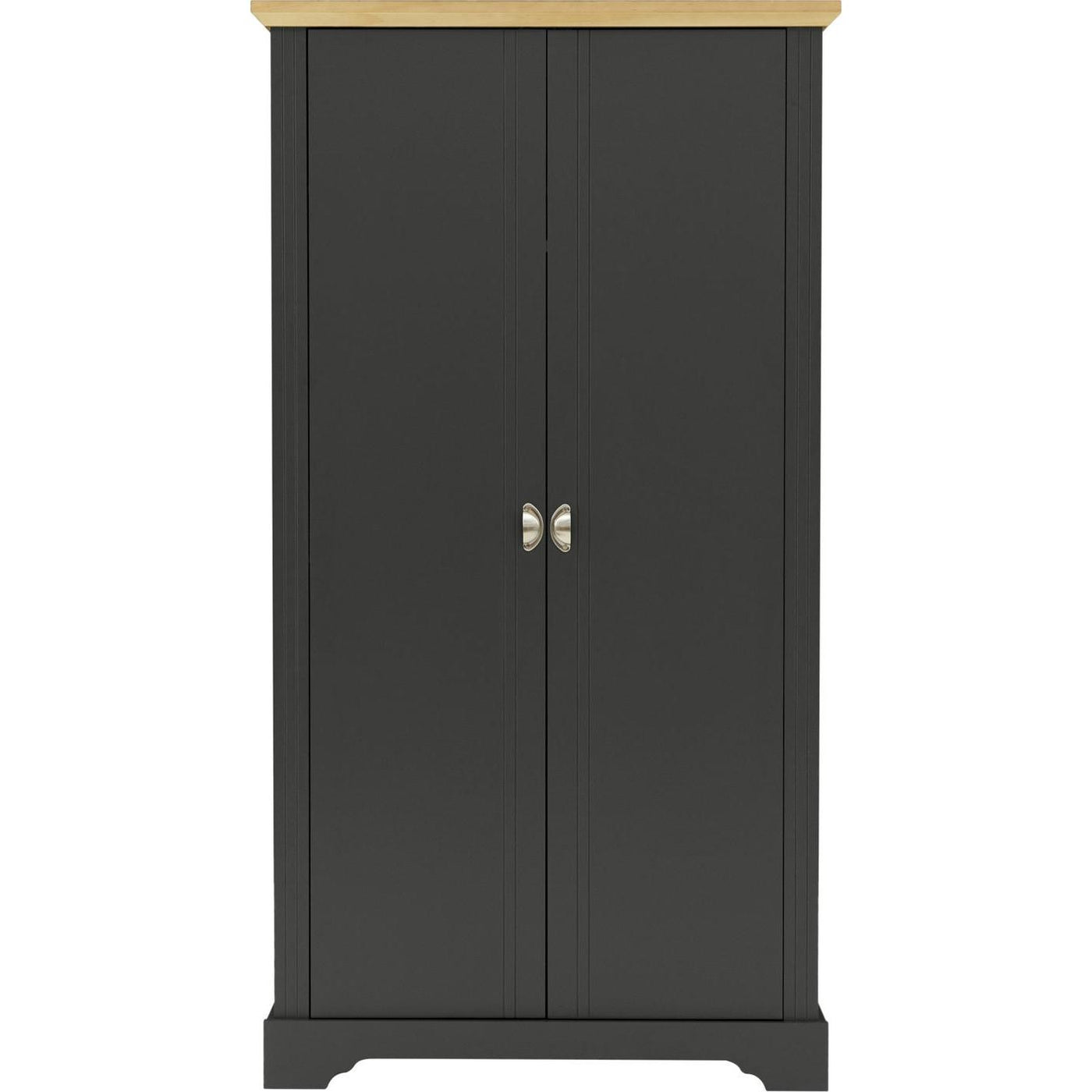 Toledo 2 Door Wardrobe Grey & Oak