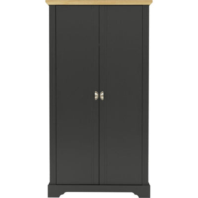 Toledo 2 Door Wardrobe Grey & Oak