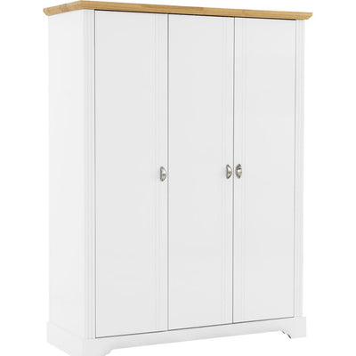 Toledo 3 Door Wardrobe White & Oak