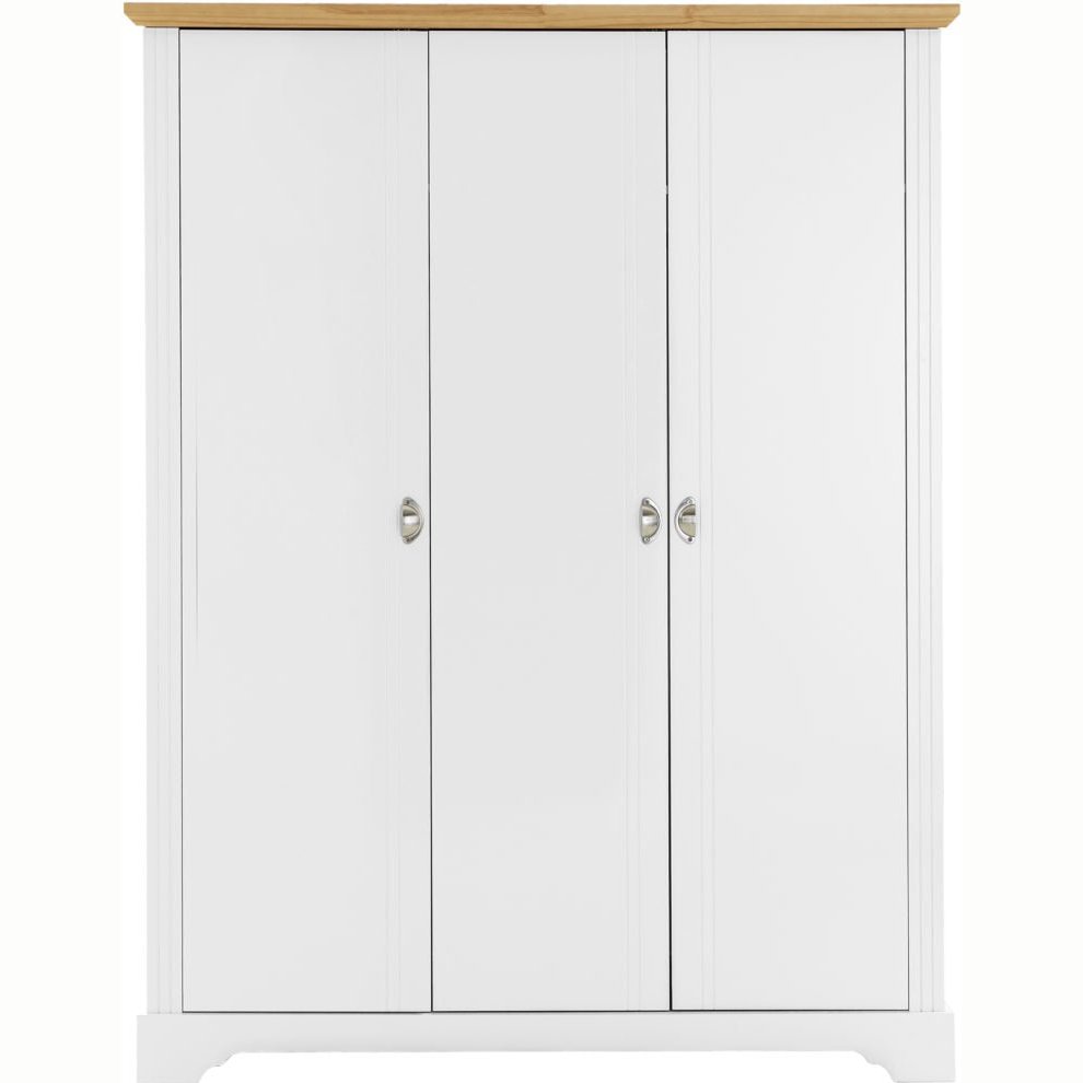 Toledo 3 Door Wardrobe White & Oak