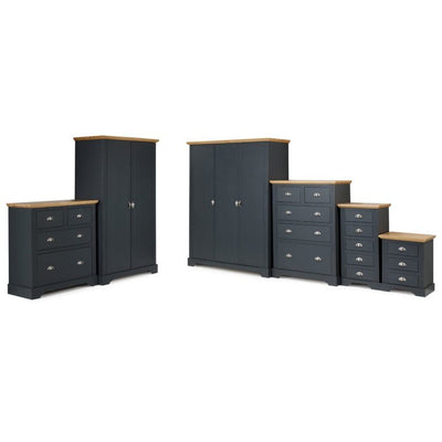 Toledo 2+2 Drawer Chest Grey & Oak