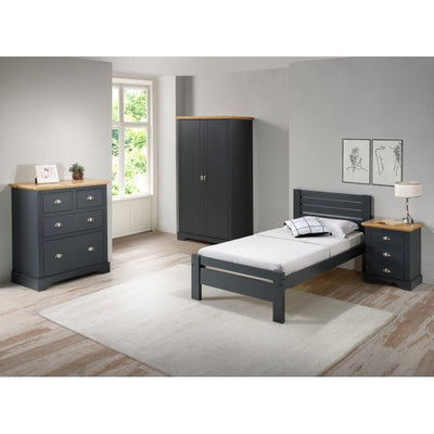 Toledo 2+2 Drawer Chest Grey & Oak