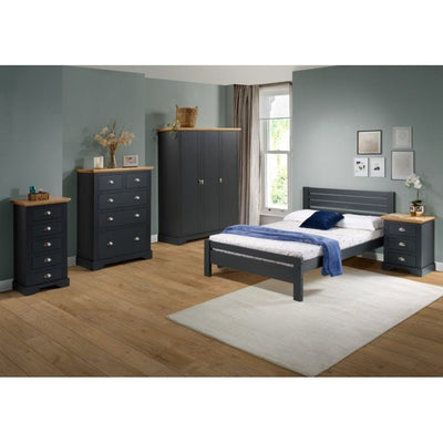 Toledo 3 Door Wardrobe Grey & Oak