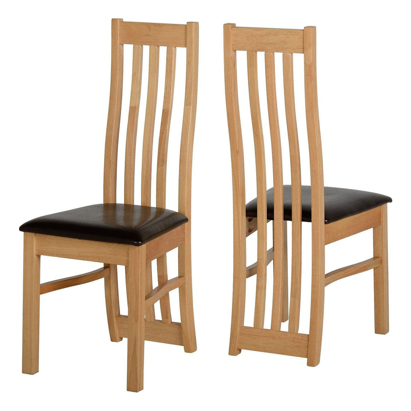 Ainsley Slatted Back Dining Chair x 2