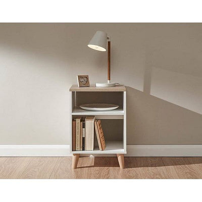 ALMA LAMP TABLE WHITE/OAK