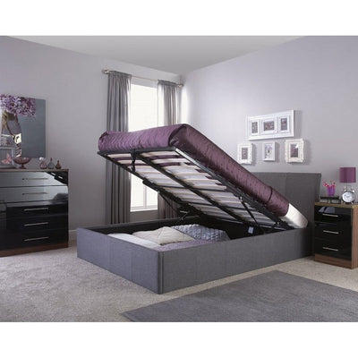 Ashton Grey Ottoman Bed Frame