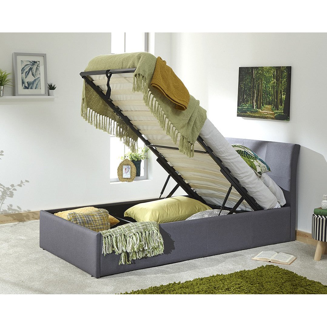 Ashton Grey Ottoman Bed Frame