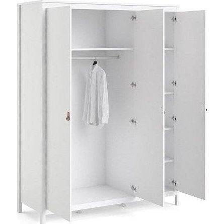 Barcelona White 3 Door Wardrobe