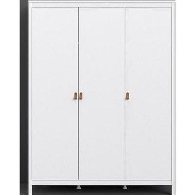 Barcelona White 3 Door Wardrobe