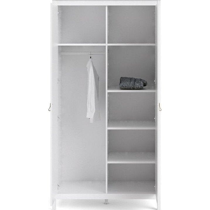 Barcelona White 2 Door Wardrobe