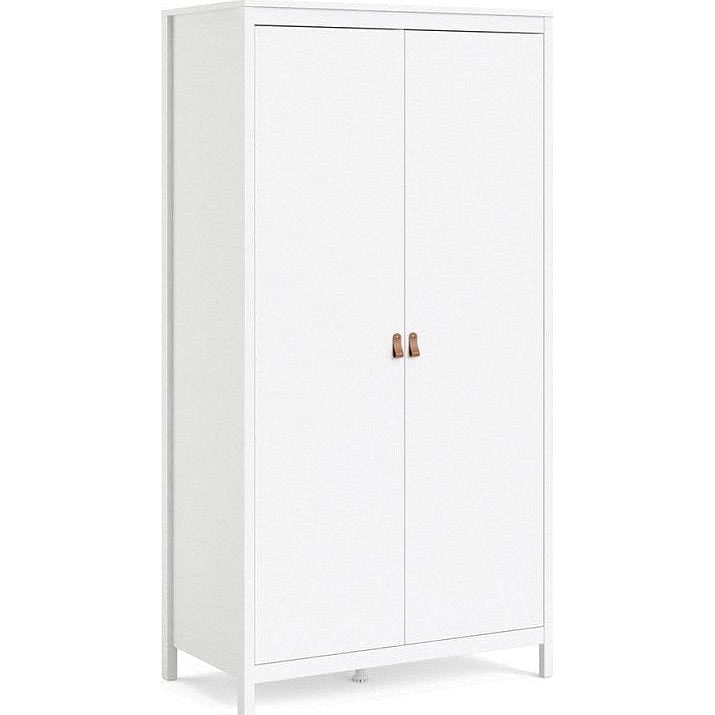 Barcelona White 2 Door Wardrobe