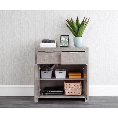 Bloc Concrete Effect Compact Sideboard