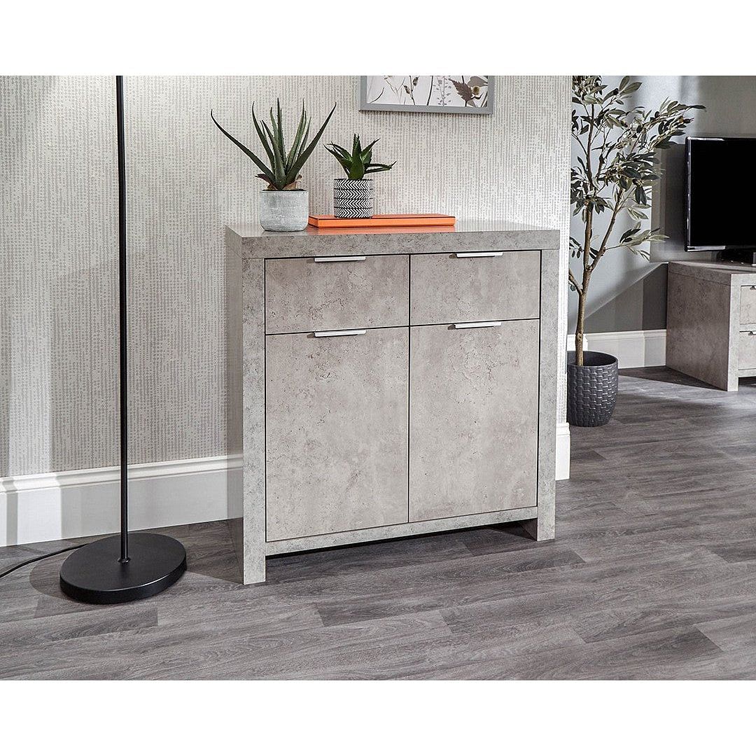 Bloc Concrete Effect Compact Sideboard