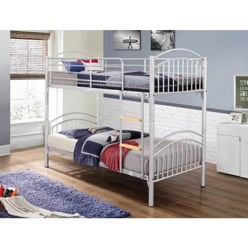 Cambridge Silver Metal Bunk Bed