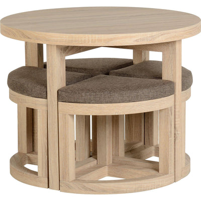 Cambourne Oak Effect Stowaway Table