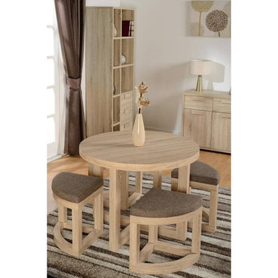 cambourne oak effect stowaway dining table