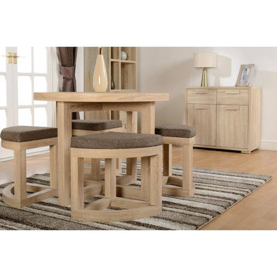 Cambourne Oak Effect Stowaway Table