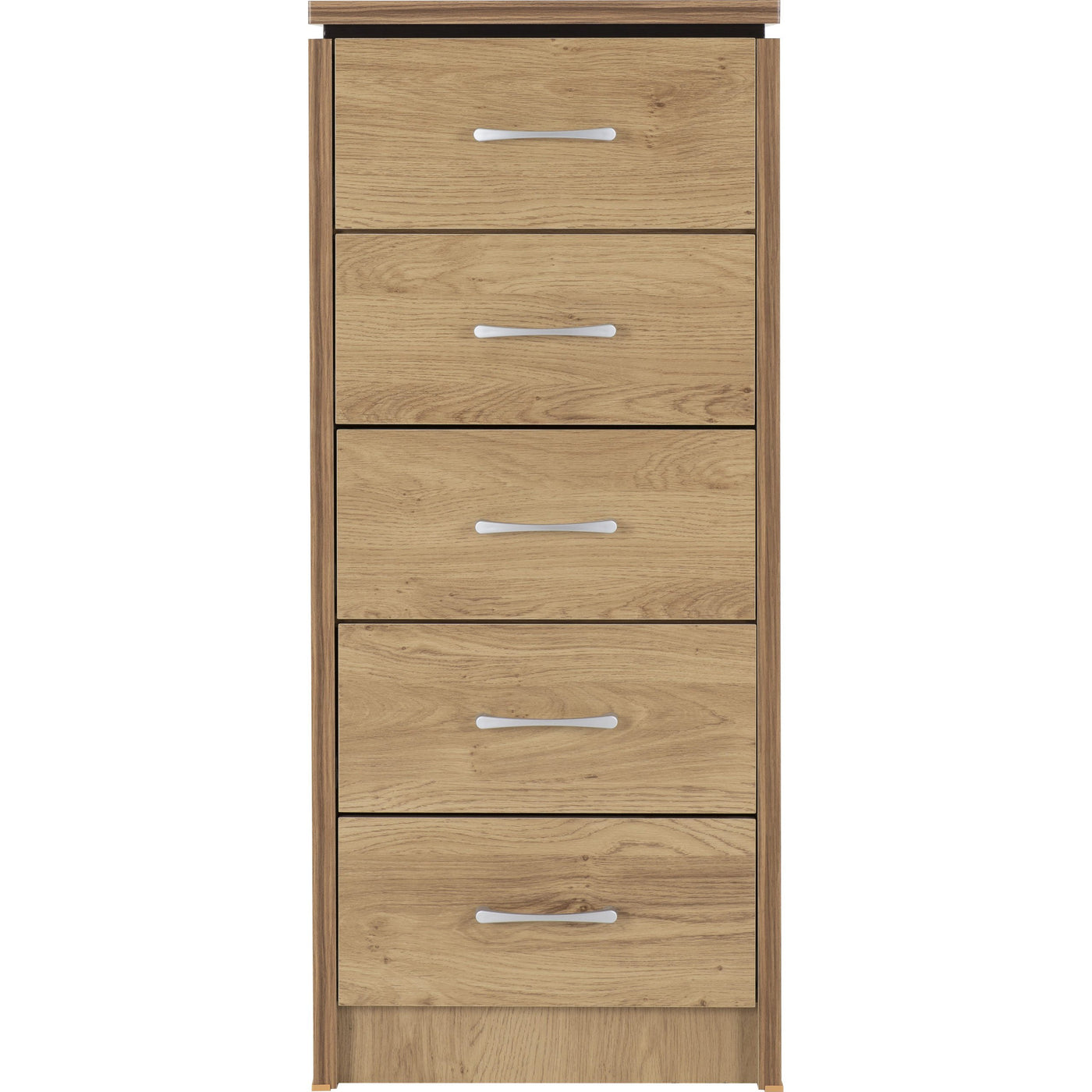 Charles Oak 5 Drawer Narrow Chest