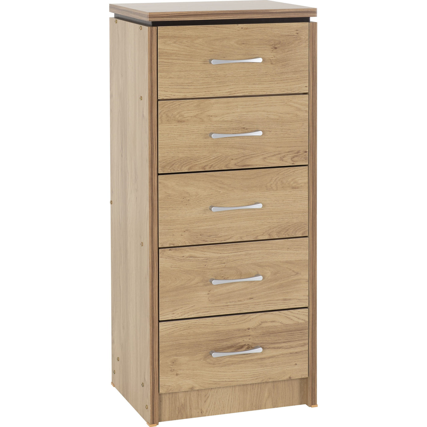 Charles Oak 5 Drawer Narrow Chest