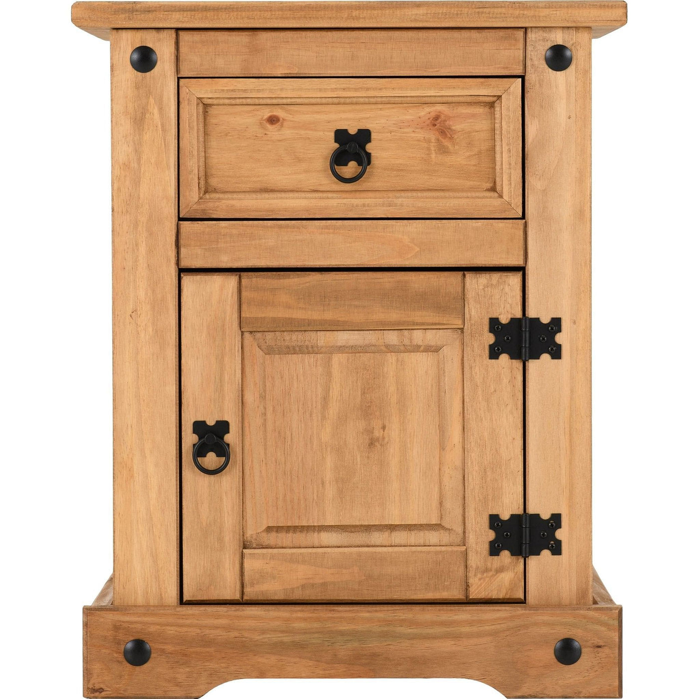 Corona Pine 1 Drawer 1 Door Bedside