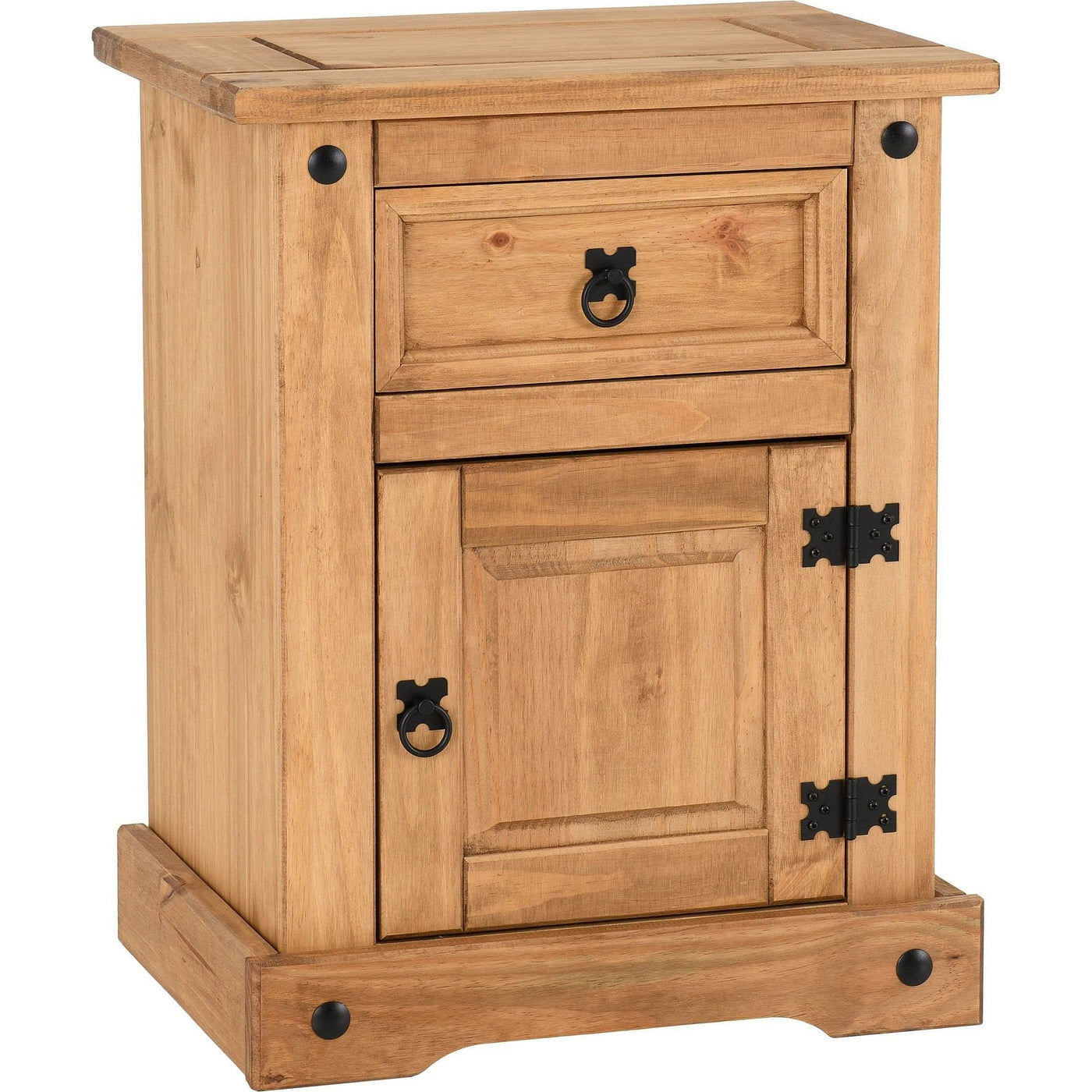 Corona Pine 1 Drawer 1 Door Bedside