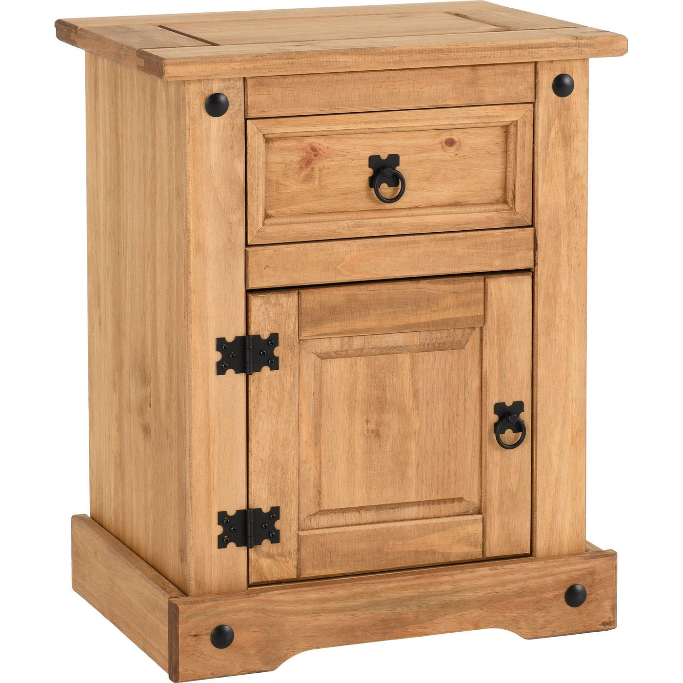 Corona Pine 1 Drawer 1 Door Bedside