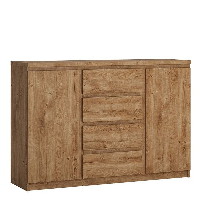 Fribo Oak 2 Door 4 Drawer Sideboard