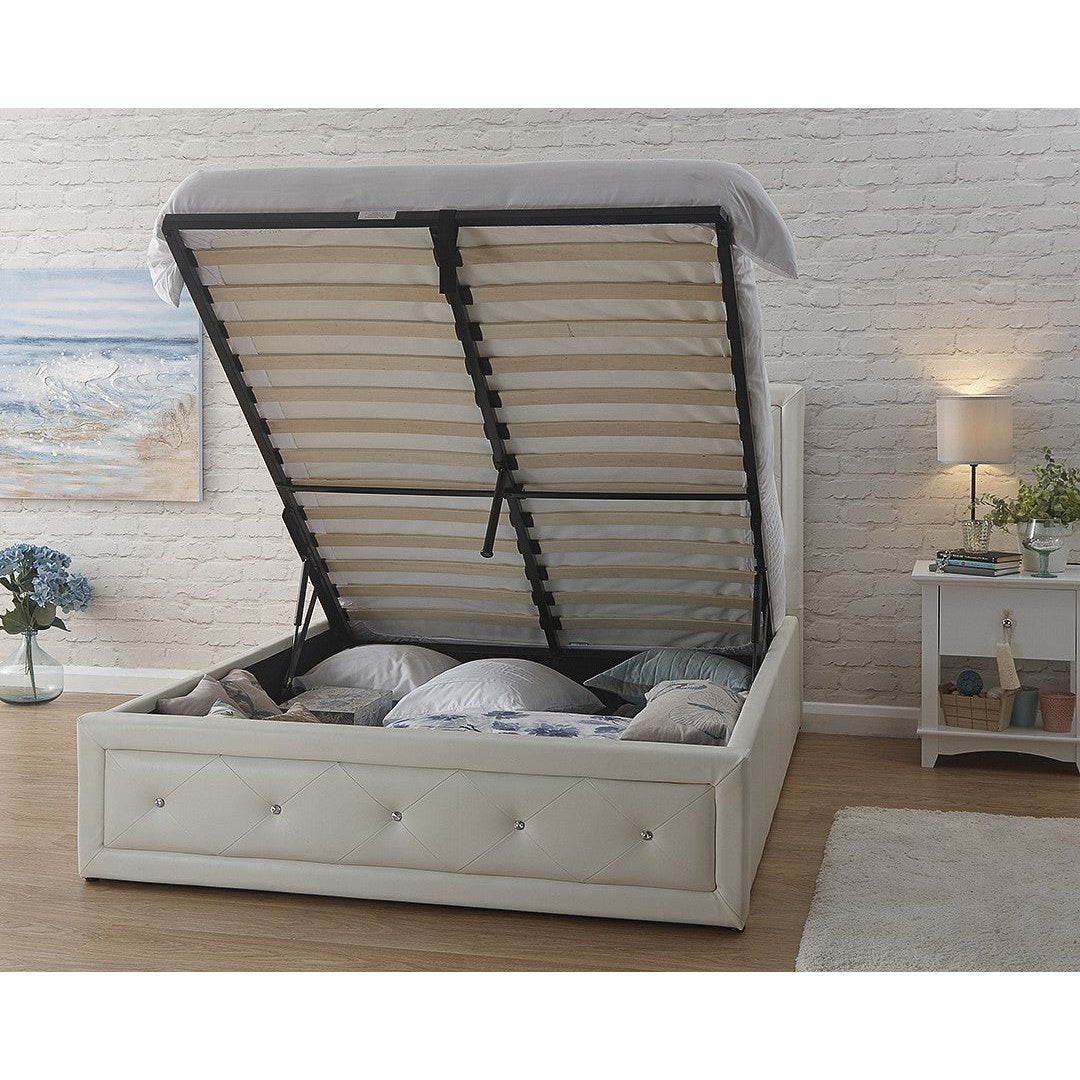 Holly Leather Ottoman Bed Frame