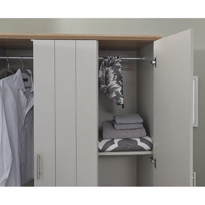 Kent Grey 3 Door Wardrobe