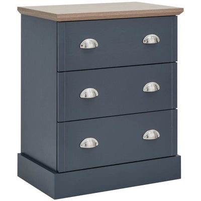 Slate Blue 3 Drawer Chest