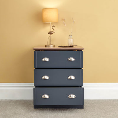 Slate Blue 3 Drawer Chest